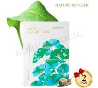 NATURE REPUBLIC Snail Solution Skin Booster Mask Foglio 25 g x 2 pezzi K-Beau...