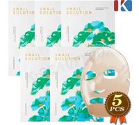 NATURE REPUBLIC Snail Solution Skin Booster Mask Foglio 25 g x 5 pezzi Premiu...