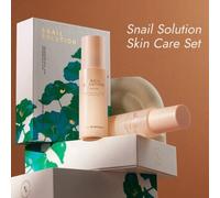 NATURE REPUBLIC Snail Solution Skin Care Set di 4 articoli Skin Booster + set...