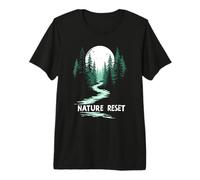 Nature Reset Trekking Lento Natura Calma Maglietta Premium