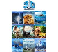 Nature & Science Blu-ray 3D + Blu-ray Collection: Gravity/ Enchanted Kingdom/ Coral Reef/ Walking with Dinosaurs/ Lemurs Madagascar/ Tiny Giants/ Dolphins and Whales/ Winged Planet & Amazing Ocean