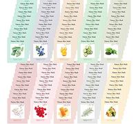 [Nature Skin ] 100 Combo Pack Face Sheet Mask, Nude Sheet with Release Paper, Premium Quality Korean Facial Sheet Mask (10 x 10 tipi: aloe, Blueberry, collage, Cucumber, Green Tea, Pearl, Rose