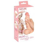 Nature Skin - dildo con pelle - 19 cm (color carne)
