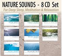 NATURE SOUNDS 8 CD Set: Ocean Waves, Forest Sounds, Thunder, Nature Sounds with Music, Wilderness Stream, Ocean Sounds, Relaxing Rain, Music for Healing; for Deep Sleep, Meditation, & Relaxation