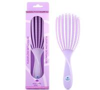 Nature Spell FlexiFlow - Spazzola districante per capelli, setole flessibili per una spazzolatura delicata, elimina i nodi e riduce la rottura, adatta a tutti i tipi di capelli, viola