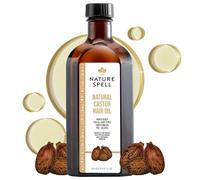 Olio di Ricino Naturale Nature Spell 150 ml, Puro al 100% per la Crescita dei Capelli, per Ciglia, Sopracciglia e Pelle, Prodotto nel Regno Unito