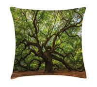 Nature, The Massive Old Angel Oak Tree in South Carolina Growth Essence Federe Copricuscino Moderna Federa per Cuscino Decorativi Cuscino Copricuscini per Camera da Letto Soggiorno Casa 45X45Cm