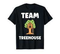 Nature treehouse in minimalist trees simple team tree house Maglietta