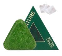 Nature Triangle Shampoo Bar Bundle With bubble net: Calming & Strengthening Hair Care for Women & Men - Green Soap, Herbal Grass & Botanical Blends