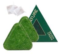 Nature Triangle Shampoo Bar Bundle With bubble net: Calming & Strengthening Hair Care for Women & Men - Green Soap, Herbal Grass & Botanical Blends
