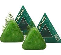 Nature Triangle Shampoo Bar con Olio di Controllo dell'Umidità Usman Elimina la Dandruff Rafforza i Capelli Riduce il Crespo per Donne e Uomini Sapone Solido per Capelli (2PZ)