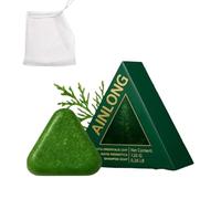 Nature Triangle Shampoo Bar, Natural Herbal Hair Care, Usman Grass hampoo Bar, Calming & Strengthens Hair for Women and Mens (1pcs)