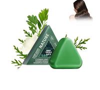 Nature Triangle Shampoo Bar, Natural Plant-Based Solid Shampoo, Rich Lather, Travel-Friendly for All Hair Types, Gentle on Hair & Scalp (1pcs)