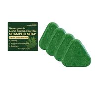 Nature Triangle Shampoo Bar, Seven Green Soap Shampoo a base di erbe, pulizia delicata e cura nutriente per donne e uomini, lenisce e rinforza i capelli (4 pezzi)