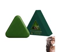Nature Triangle Shampoo Bar,Shampoo a secco 2025 Ultimo Shampoo Festo, Pulizia Delicata E Nutriente, Cura Per Donne E Uomini, Sapone Verde Per Ogni Tipo Di Capelli E Cuoio