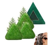Nature Triangle Shampoo Bar, shampoo solido a base vegetale, schiuma ricca, deterge e nutre delicatamente i capelli, adatto alla maggior parte dei tipi di capelli (3 pcs)