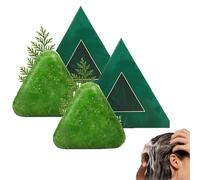 Nature Triangle Shampoo Bar, shampoo solido a base vegetale, schiuma ricca, deterge e nutre delicatamente i capelli, adatto alla maggior parte dei tipi di capelli (2 pcs)