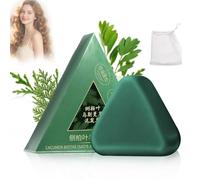 Nature Triangle Shampoo Bar, Usman Grass Shampoo Bar, Shampoo solido a base vegetale naturale, Schiuma ricca, Adatto ai viaggi per tutti i tipi di capelli, Delicato su capelli e cuoio capelluto (1PC)