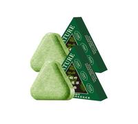 Nature Triangle Shampoo Bar, Usman Grass Shampoos Bar, Control Oiliness, Eliminate Dandruff, Calming & Strengthens Hair, Deeply Nourishing Hair Regrowth Soap Bars For All Hair Types (2PCS)