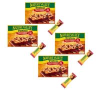 Nature Valley® | Barrette Morbide | Merenda Cioccolato e Mirtilli Rossi | Snack Cioccolato Craberries - 4 x 4 Barrette | Snack Proteine