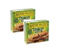Nature Valley Crunchy Barrette Cereali Croccanti 100% Fiocchi Avena Integrale e Miele Senza Coloranti e Conservanti Naturalmente Prive di Lattosio Adatte ai Vegetariani - 2 x 210 Gram (20 barrette)