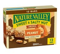 Nature Valley Peanut Granola Bars Box, Sweet and Salty, 14.8 Ounce