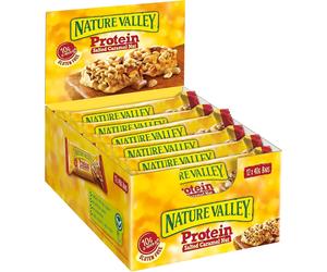 Nature Valley Protein Barrette Arachidi e Caramello Salato Senza Glutine 12x40gr