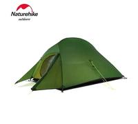 Naturehike Cloud Up 1 2 3 Tenda da campeggio ultraleggera Tenda impermeabile a doppio strato Tenda da trekking all'aperto con tappetino 2 Person Arm Green
