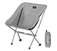 Naturehike La Sedia da Campeggio Portatile può Contenere Fino a 150 kg, è Ultraleggera e Pieghevole e può Essere montata e smontata Rapidamente (Grigio)