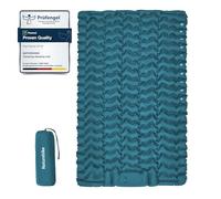 Naturehike Materassino da Campeggio con Cuscino, Ultraleggero, Gonfiabile, Pompa ad Aria Integrata, Facile da Gonfiare, Adatto per Tende da Trekking, Livello di Ingresso (Blu scuro - Doppio)