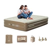 Naturehike Materasso ad aria per 2 persone, autogonfiante con pompa a batteria integrata, letto gonfiabile per ospiti, altezza 45 cm, comodo e leggero, per campeggio, all'aperto e casa