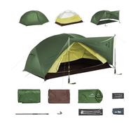 Naturehike Mongar Base - Tenda ultraleggera, 2,33-2,85 kg, PU3000, impermeabile, antivento, da campeggio, per 3 stagioni, per escursioni, campeggio, attività all'aperto