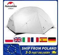 Naturehike Mongar Tenda per 2 persone Tenda da campeggio ultraleggera Tenda da viaggio per esterni Tenda impermeabile a doppio strato Tenda portatile per 3 stagioni Mongar-210T-Navy