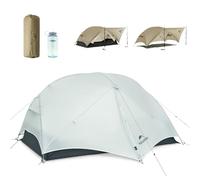 Naturehike Mongar UL Tent [2025 Upgrade] 1.5kg/3.3lb Ultralight Tents,1/2 Person Backpacking Tent,4 modes of use, Waterproof,Hiking tents for Camping with Front Porch,Easy Set up (Grigio, 2 persone)