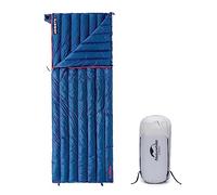 Naturehike Sacco a Pelo a Busta Ultra Leggero per 3-4 Stagioni, Impermeabile, per Campeggio, Escursionismo, Alpinismo, 280g di Piuma d'Oca (M, Blu)