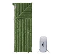 Naturehike Sacco a Pelo a Busta Ultra Leggero per Adulti, 3-4 Stagioni, Sacco a Pelo Impermeabile per Campeggio, Escursionismo, Alpinismo, Interno, Zaino, Esterno, Piumino d'Anatra (295g, Verde)