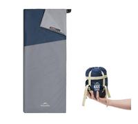 Naturehike Sacco a pelo in Cotone per Adulti e Bambini 3-4 Stagioni Leggero Impermeabile da Campeggio Attrezzatura per Dormire (Blu scuro/azzurro-XL)