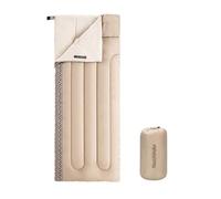 Naturehike Sacco a Pelo Invernale 4 Stagioni Ultraleggero Campeggio e le escursioni Per Adulti e Bambini Compatto Primavera Estivo Autunno 7-13℃ 190 x 150cm(Crema Sinistro)