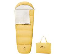 Naturehike Sacco nanna per bambini 3-4 stagioni, in cotone, per bambini, da viaggio, da campeggio, leggero, caldo, impermeabile, giallo (160 x 75 cm)