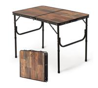Naturehike Tavolo da Campeggio Grande Tavolo Pieghevole Regolabile in Altezza in MDF con Borsa per Campeggio Esterno, Giardino, Viaggio, Tavolo Multifunzionale 90 × 60 × 37 cm