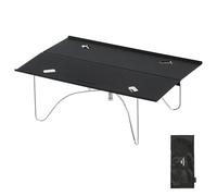 Naturehike - Tavolo pieghevole portatile, mini tavolo leggero, struttura di supporto a forma di X (portata 30 kg), leggero e portatile (300 g), adatto per escursioni e campeggio all'aperto (nero)