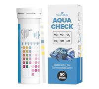 NatureHolic Strisce reattive per acquario 6 in 1, test rapido per nitriti, nitrati, cloro, pH, durezza totale e durezza carbonato, per acquario, bacini di gamberetti e acqua dolce