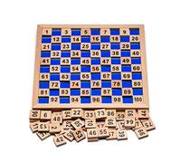 Natureich Puzzle Cento Cifre Tabelline 1-100 Montessori gioco in legno per imparare a contare con tessere numerate, variopinto/colore naturale/Gioco di Matematica per Bambini dai 3 anni