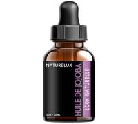 Natureluxy Olio di Jojoba, 100% naturale, flacone di vetro con pipetta, 30 ml