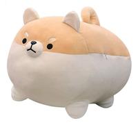 NatureMan Peluche a forma di cane Shiba Inu da 40 cm, simpatico corgi in peluche, regalo per ragazzi e ragazze, per San Valentino (marrone)