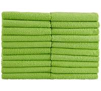 NatureMark Asciugamani Ospite - Confezione da 20 (30x50 cm), 100% Cotone, Certificati OEKO-TEX, Morbidi, Assorbenti e Facili da Lavare - Per Bagno, Ospiti & Spa - Verde Mela