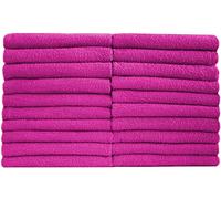 NatureMark Asciugamani Ospite - Confezione da 20 (30x50 cm), 100% Cotone, Certificati OEKO-TEX, Morbidi, Assorbenti e Facili da Lavare - Per Bagno, Ospiti & Spa - Rosa