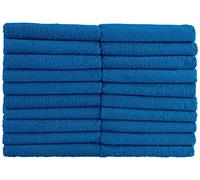 NatureMark NM - ht0711 Confezione Risparmio da 20 pz Frottier Bagno ospite, 30 x 50 cm, 100% Cotone Blu Reale