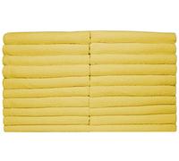 NatureMark NM - ht0711 Confezione Risparmio da 20 pz Frottier Bagno ospite, 30 x 50 cm, 100% Cotone Giallo