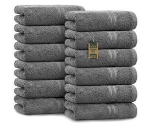 NatureMark Asciugamani per ospiti Confezione da 12 (30x50 cm) 100% cotone